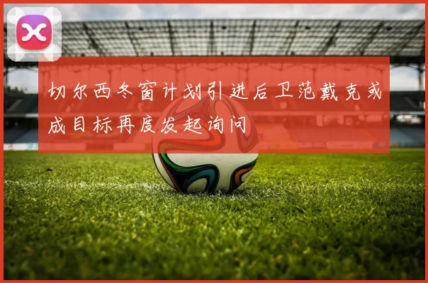 切尔西冬窗计划引进后卫范戴克或成目标再度发起询问